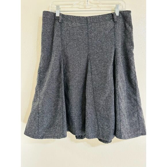 Divided by H&M Women's Wool Blend Gray Flared Miniskirt Size 10 - Picture 3 of 3